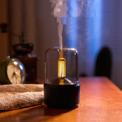 Difusor humidificador con luz de vela