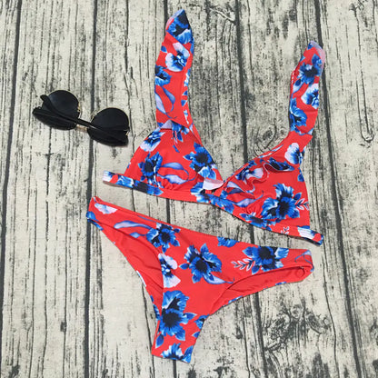 Chic Printed Bikini Set
