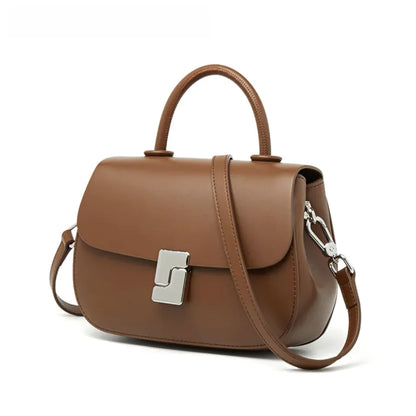 Bolso bandolera estilo sillín de cuero retro