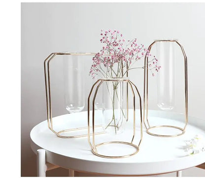 Elegant Glass Tube Flower Holder