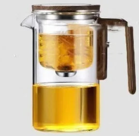 Tetera de cristal con filtro resistente al calor