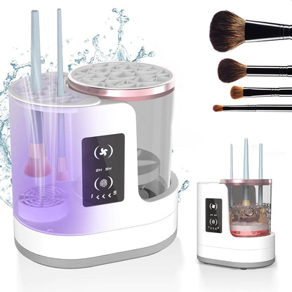 USB-Equipped Cosmetic Brush Care System