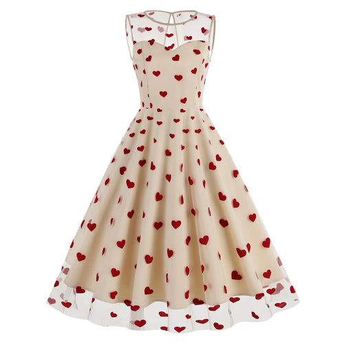 Vestidos elegantes de día para mujer: románticos con mariposas y corazones