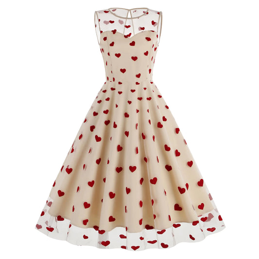Vestidos elegantes de día para mujer: románticos con mariposas y corazones