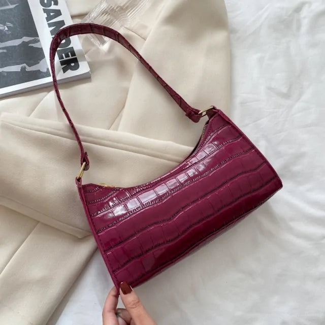 Bolso de hombro de cuero