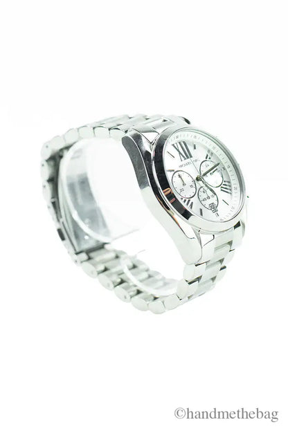 Reloj de pulsera Michael Kors Bradshaw de acero inoxidable en tono plateado (MK5535)