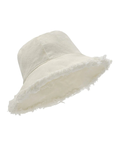 Zylioo Chic Tassel Bucket Sun Hats with UV Protection
