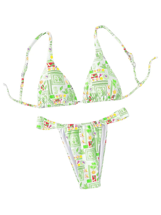 Boho Chic Wireless 2-Piece Swim Set